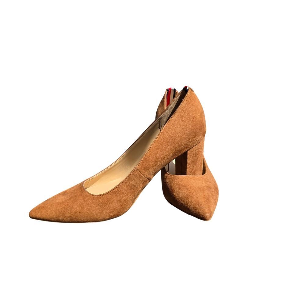 Tommy Hilfiger Abilene Pointed Toe High Heel Pumps Dark Natural Brown Size 8 M